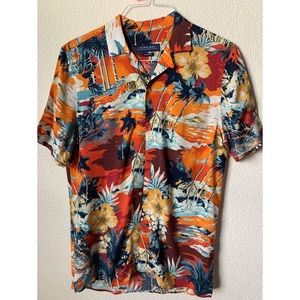 Zara Mens Tropical Casual Shirt.